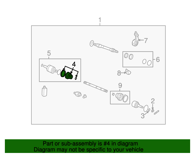 20012006 Hyundai Santa Fe Cv Joints 4960526C60 OEM Parts Online