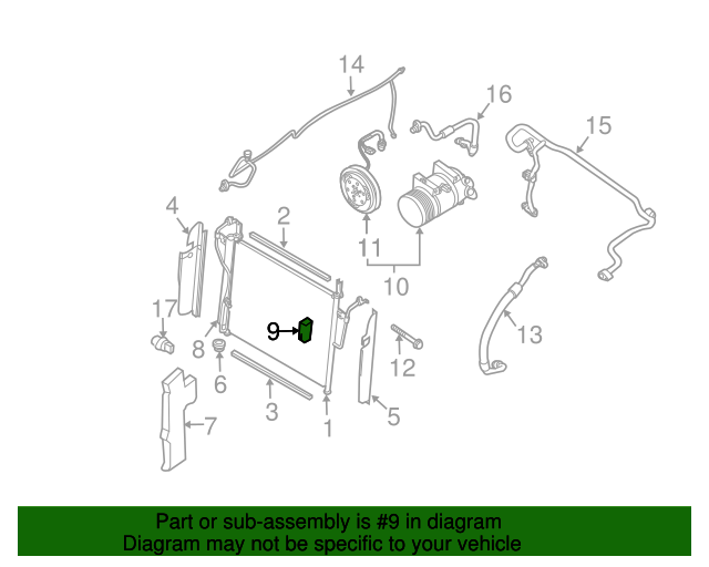 2004 2022 Nissan Ambient Temp Sensor 27722 9fd0a Nissan Parts Plus