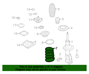 2007-2009 Mazda CX-9 Coil Spring TD11-34-011A AutoNationParts