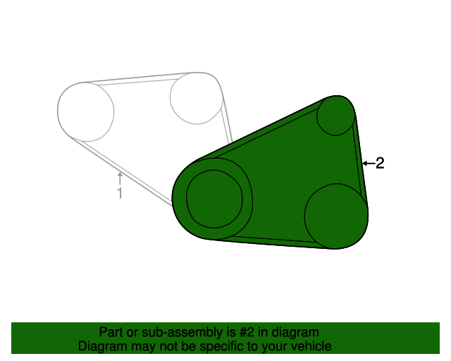 19862001 Nissan Power Steering Belt 1195053J20