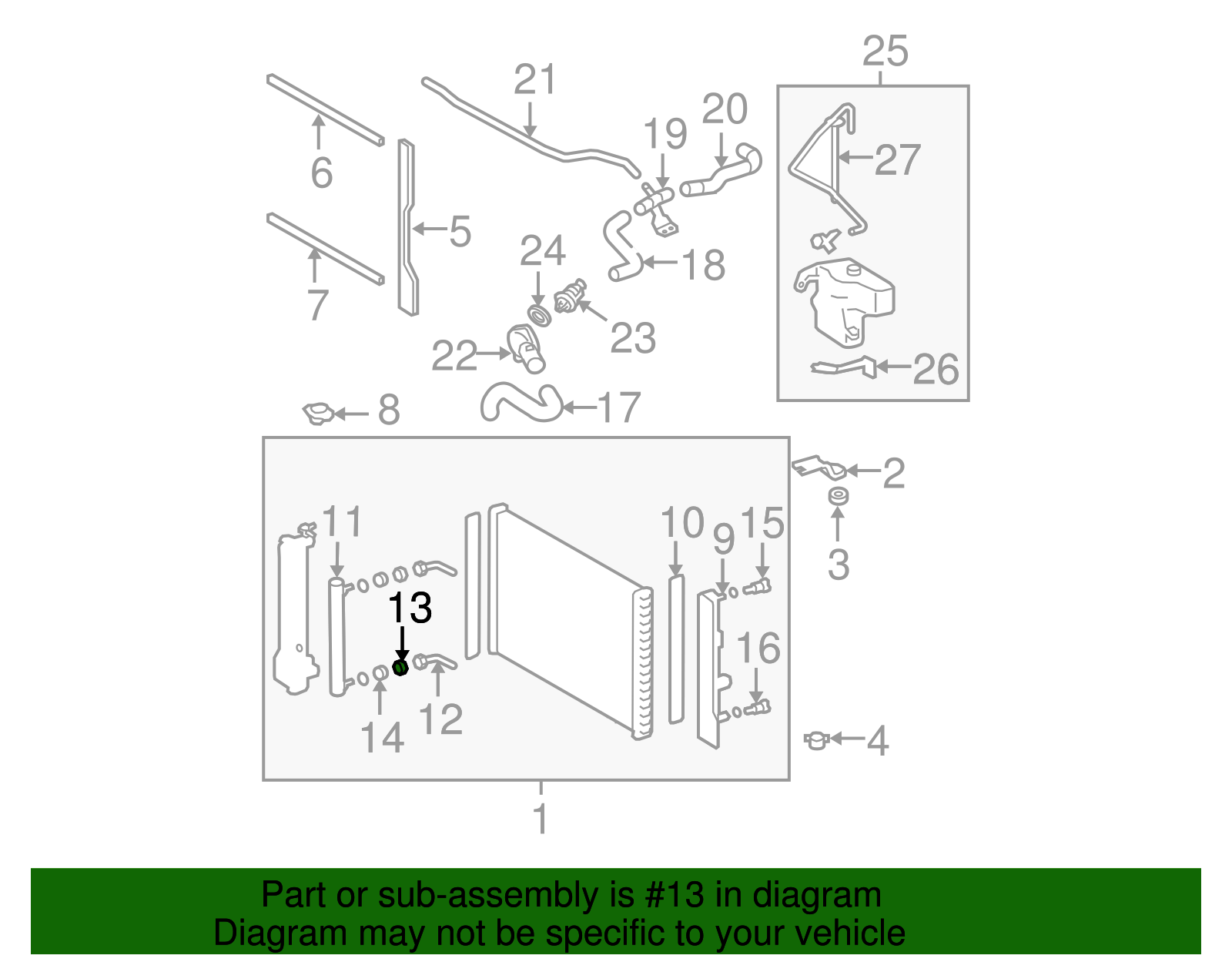 Trans Cooler Support - Scion (16406-74520)