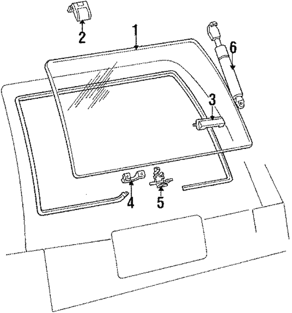 Hinge - Ford (E9DZ-74420A69-A)