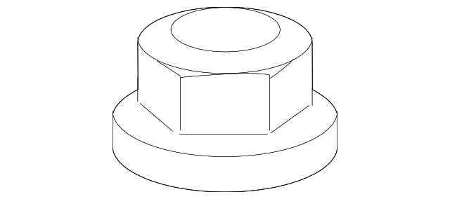 2017-2019 FORD F250 F350 SUPER DUTY OUTER TIE ROD NUT GENUINE OE NEW