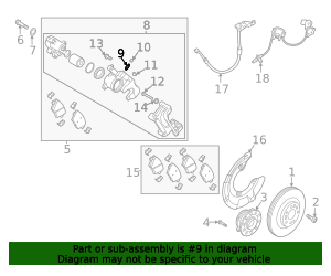 2010-2024 Hyundai Caliper Bleeder Screw 58120-1G100 | OEM Parts Online