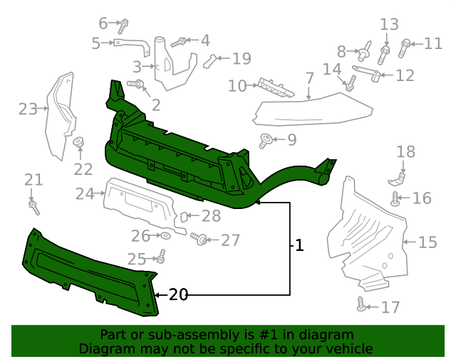 20192022 Chevrolet Colorado Front Bumper Fascia 86798793