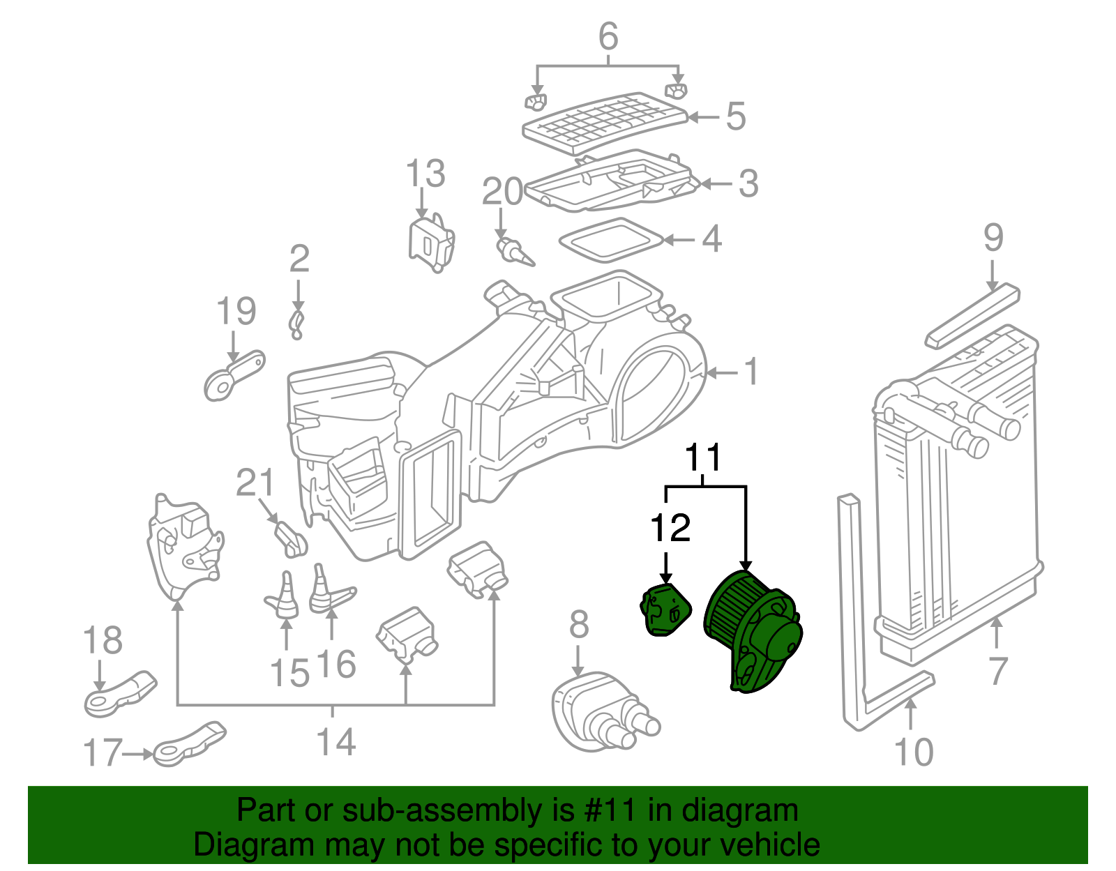 Blower Motor - Volkswagen (8D1-820-021-B)