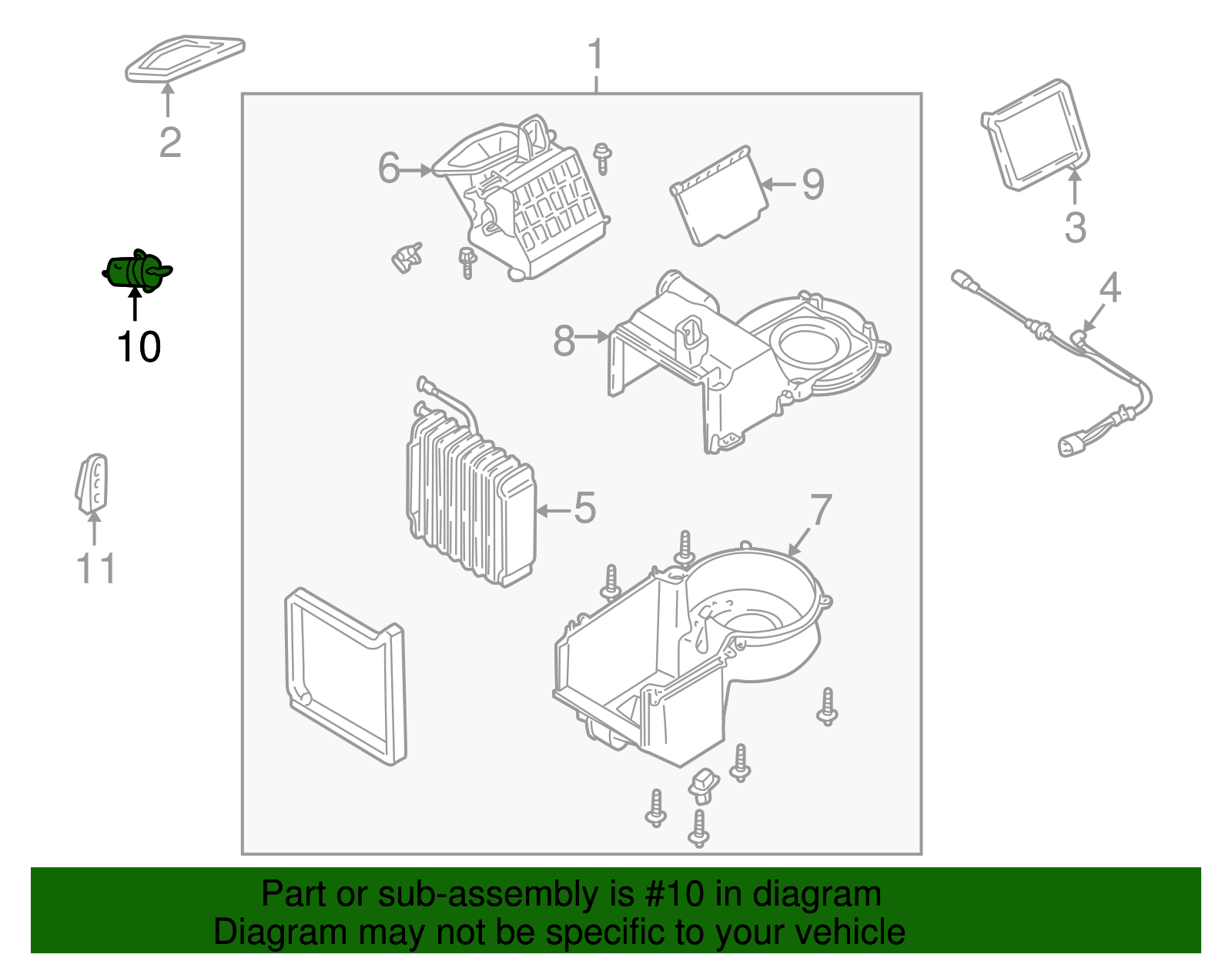 Vacuum Motor - Ford (YL8Z-18A318-AA)