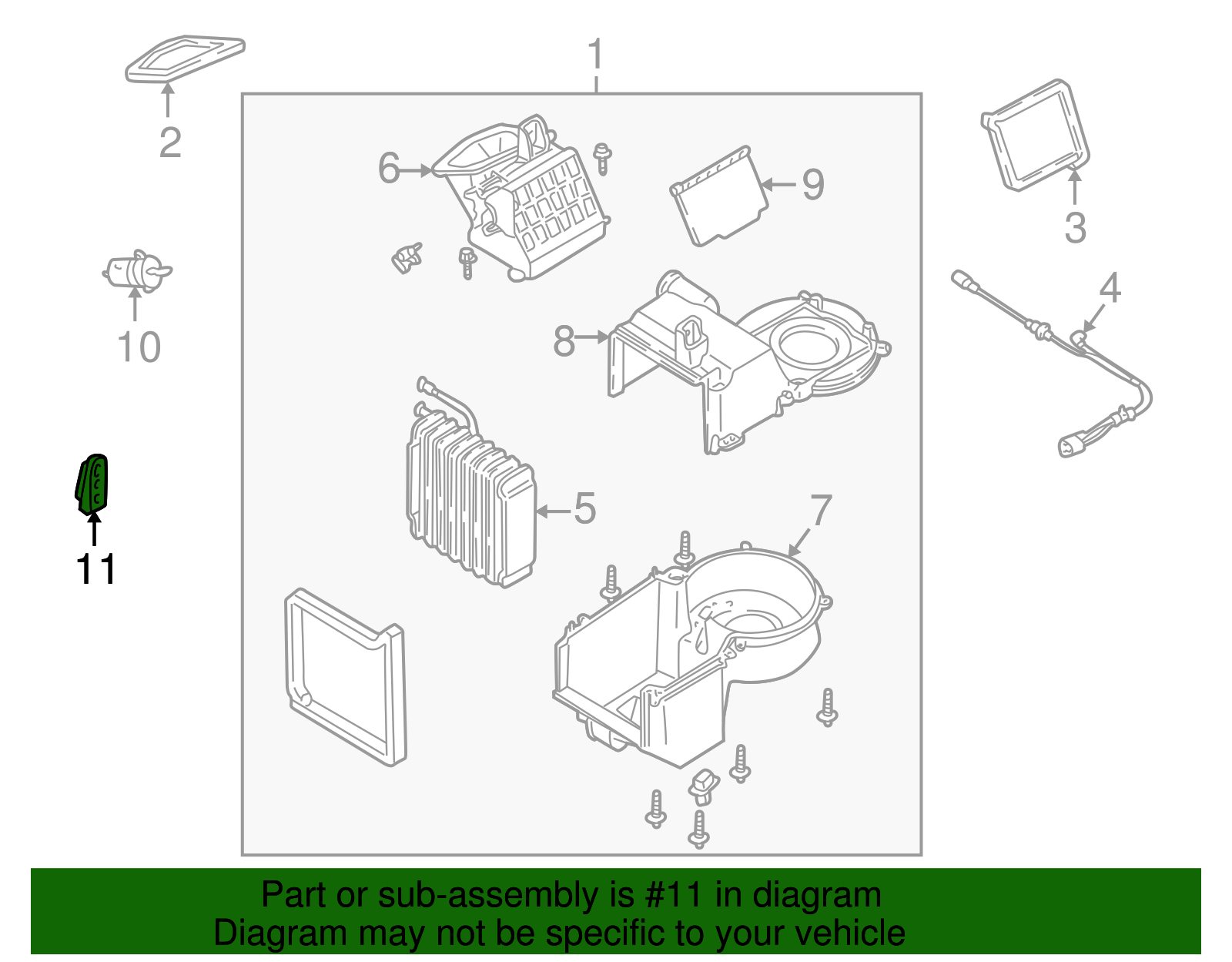 Vacuum Motor Seal - Ford (YL8Z-19C593-AA)