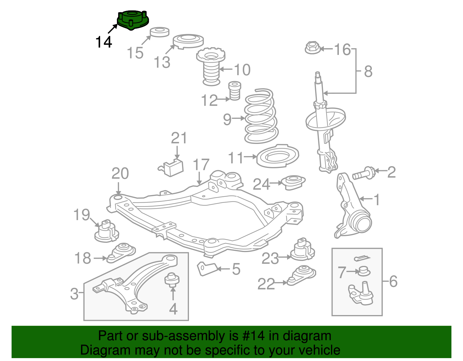 Strut Mount - Toyota (48609-06190)