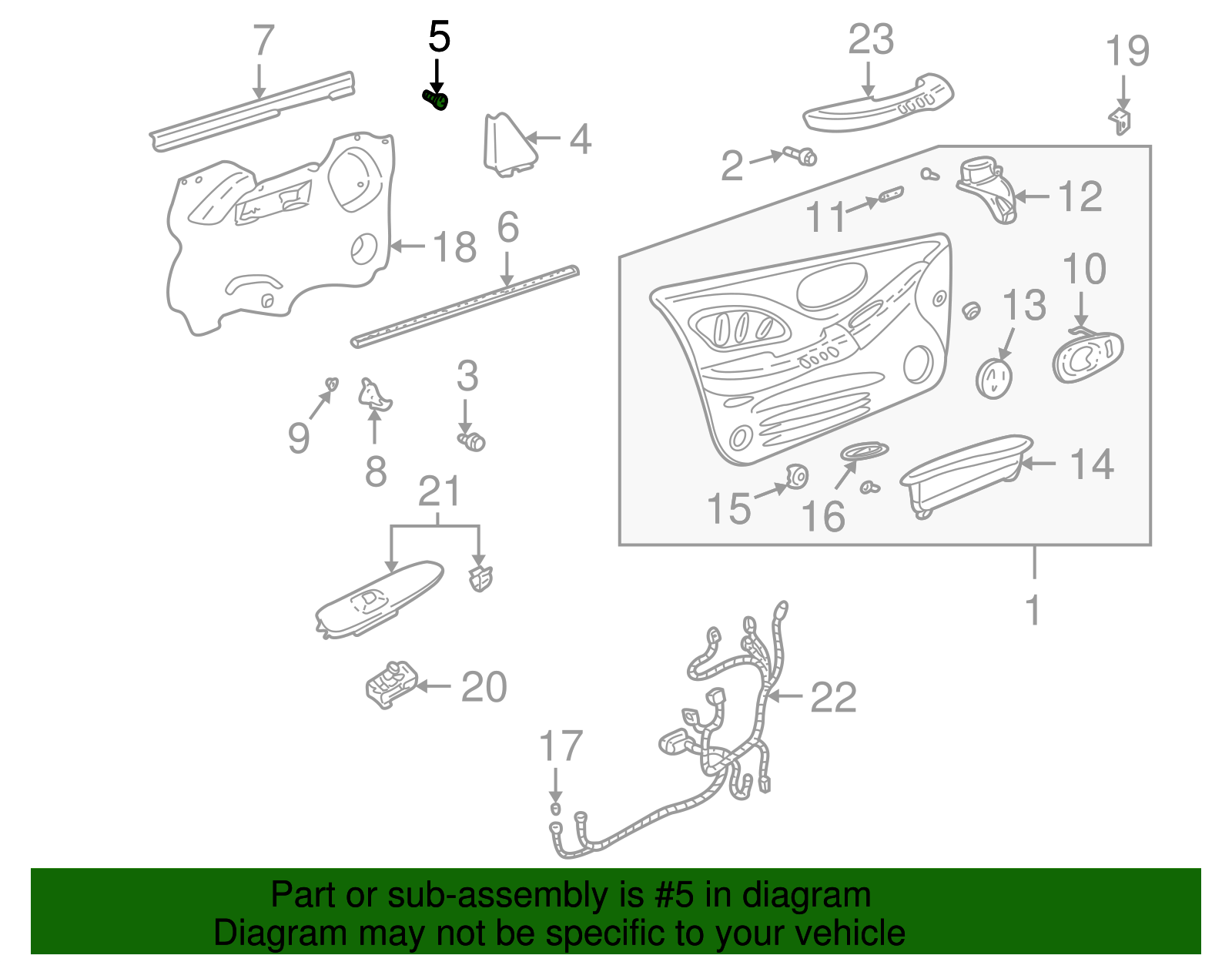 Mirror Trim Retainer - GM (12065361)