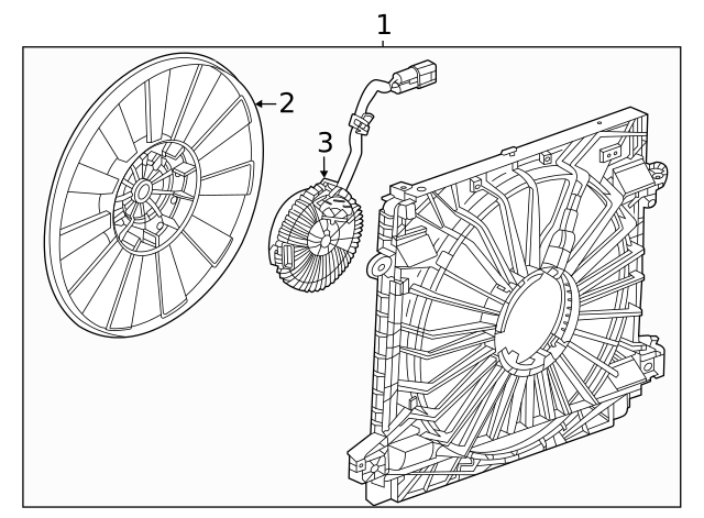 85156356 - Engine Cooling Fan 2020-2023 Cadillac | AutoNationParts.com