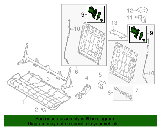 4L0881613 Lock 20072009 Audi Q7 Audi OEM Parts