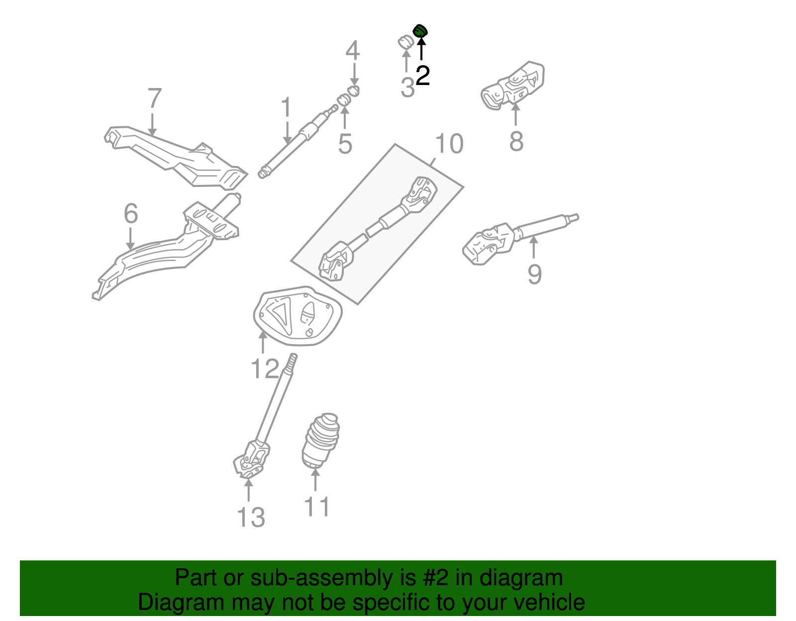 Steering Shaft Washer - Volkswagen (N-904-542-01)