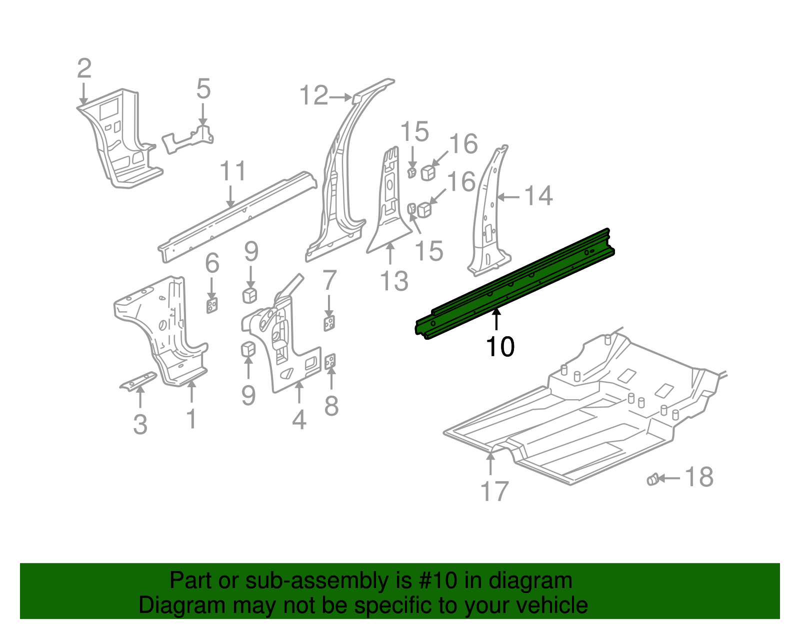 Rocker Panel - GM (25705122)