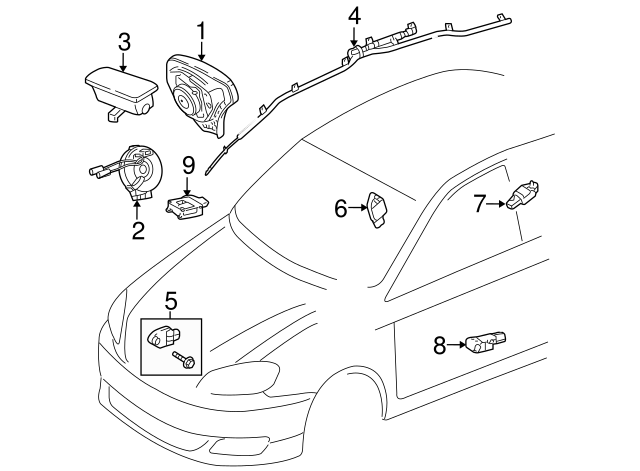 OEM# 84306-02110Toyota Matrix 2003-2008 L4 1.8L Air bag Clockspring Fits OEM# 84306-02110Toyota Matrix 2003-2008 L4 1.8L Air bag Clockspring Fits