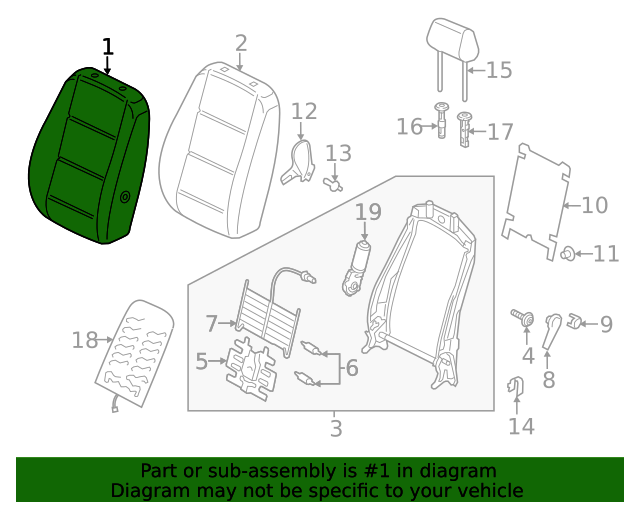 Seat Back Cover 561-881-806-BN-TJK