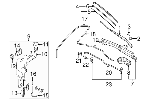 Mazda BN8G-67-330 Windshield Wiper Blade
