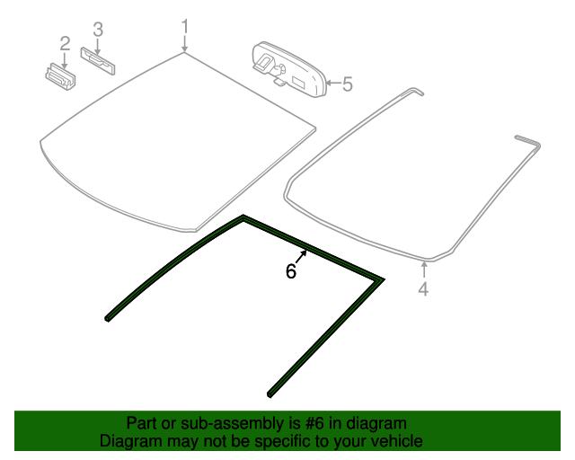 OEM 20122019 Toyota Prius C Windshield Molding Part 7553352300