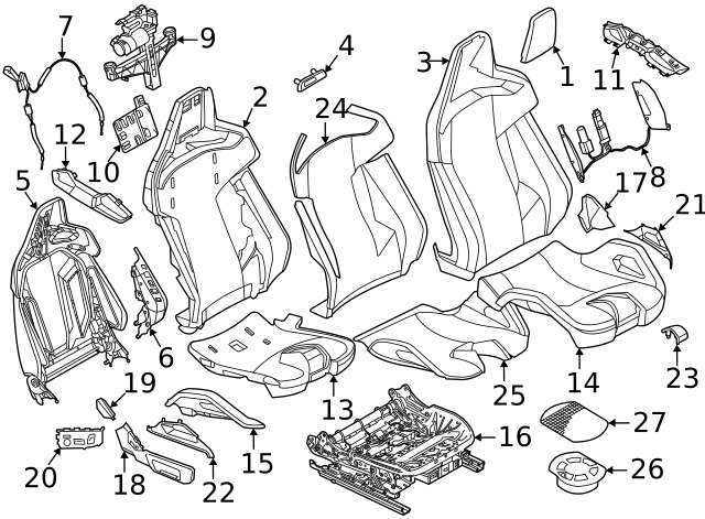 2021-2024 BMW M4 Emblem 52108745044 | OEM Parts Online 
