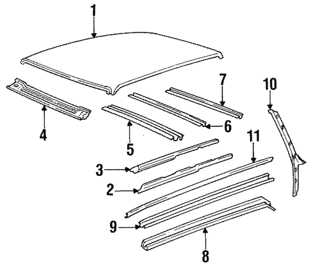 Roof Bow - GM (20365722)