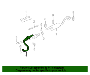 15853442 - Driver Side 3-Way Catalytic Converter with Pipes, Flanges ...