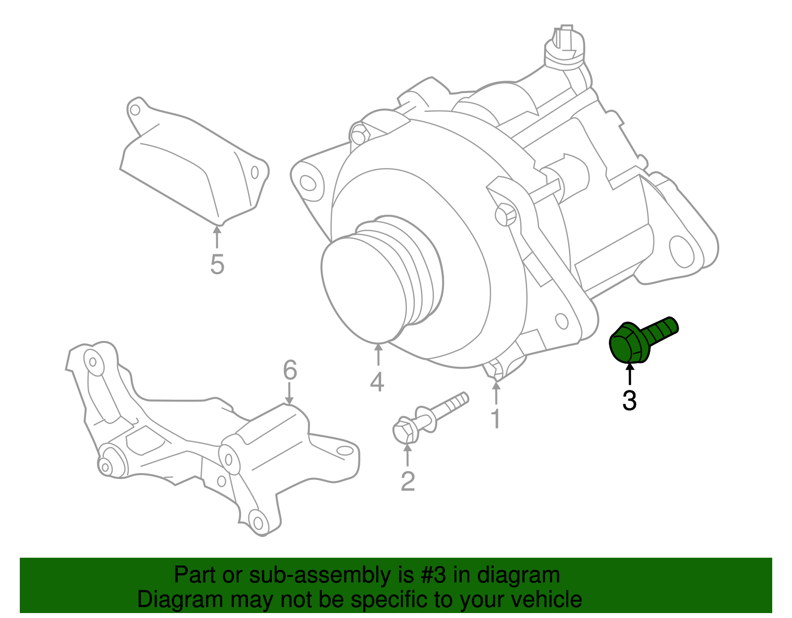 Alternator Bolt - Toyota (SU003-04266)