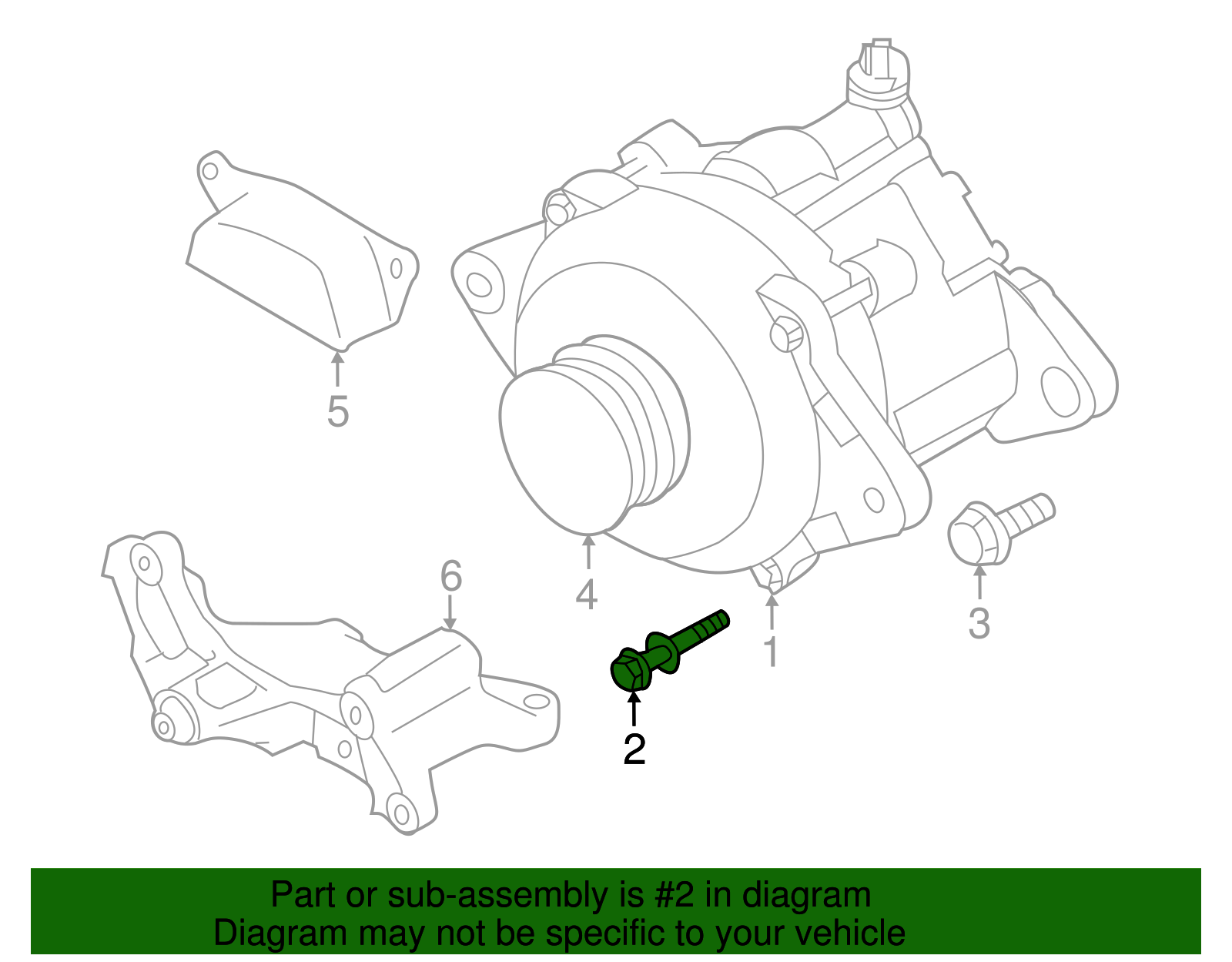 Alternator Mount Bolt - Scion (SU003-04474)