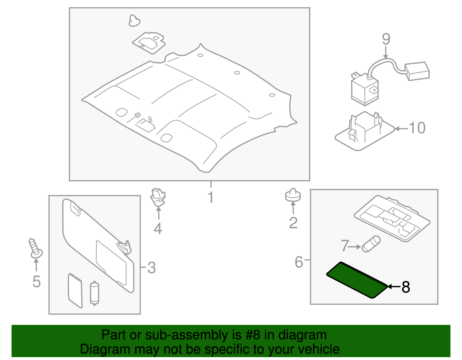Map Lamp Lens - Scion (SU003-02526)