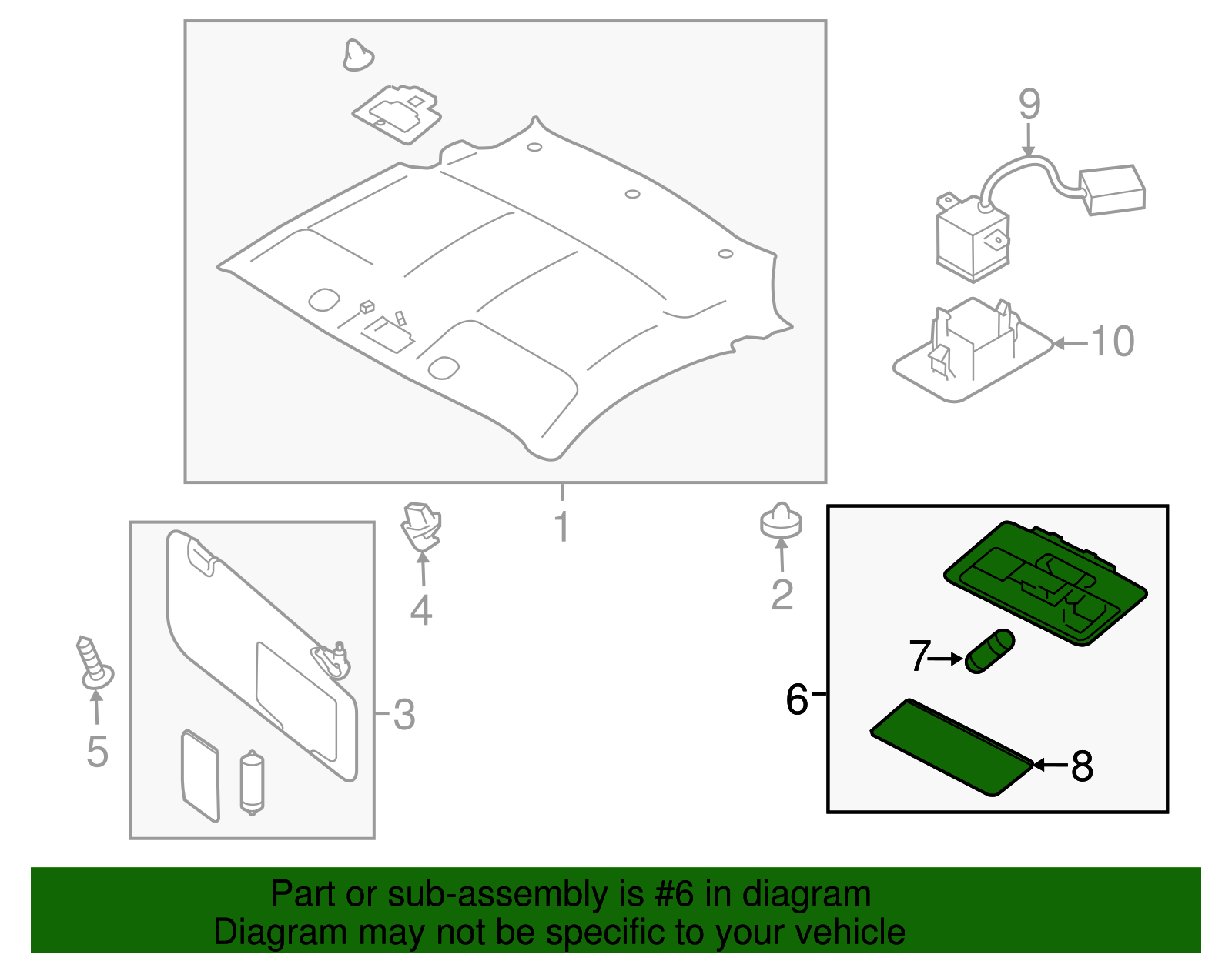 Map Lamp Assembly - Scion (SU003-02522)