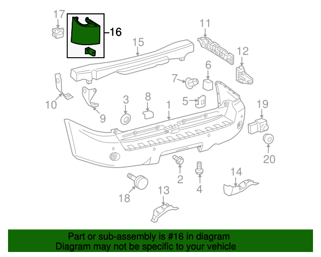 Pair Bumper Headlight Filler Trim Panel 525120C010C0 for Toyota Sequoia 2005-07