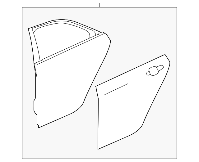 20142019 Cadillac CTS Rear Driver Side Door with Reinforcements