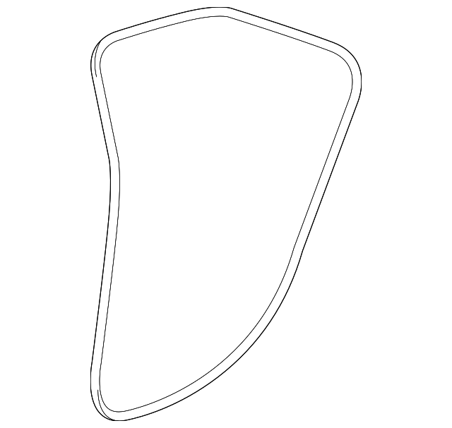 Light Platinum Rear Side Door Weatherstrip - GM (84056860)