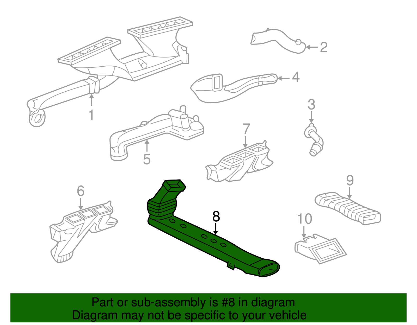 Rear Duct - GM (25696583)