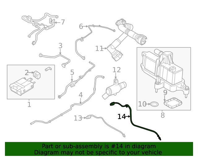 Sensor Exhaust Gas Oxygen LX6Z9G444P OEM Ford Parts