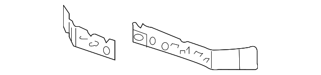 Passenger Side Radiator Lower Inner Support - GM (15083415)