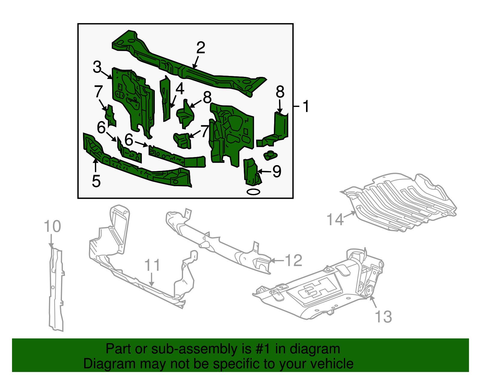 Radiator Support - GM (20929730)