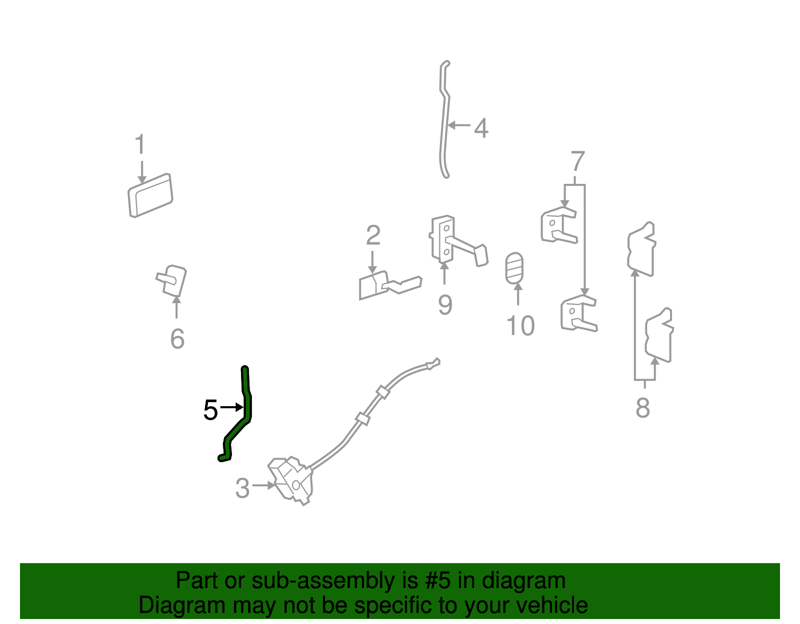 Rod-Rear S/D Lat - GM (25906556)