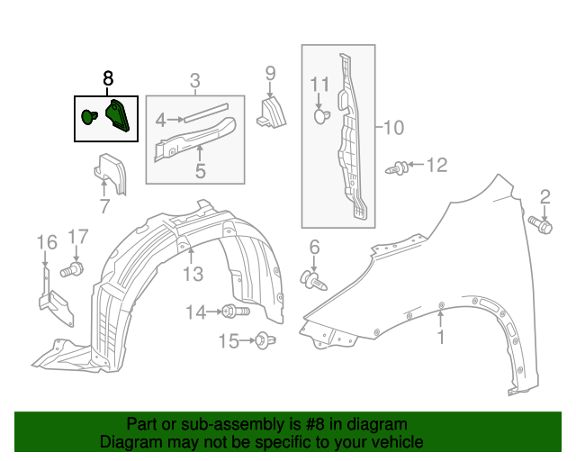 20142019 Toyota Highlander Seal 538910E010 Toyota Parts Center