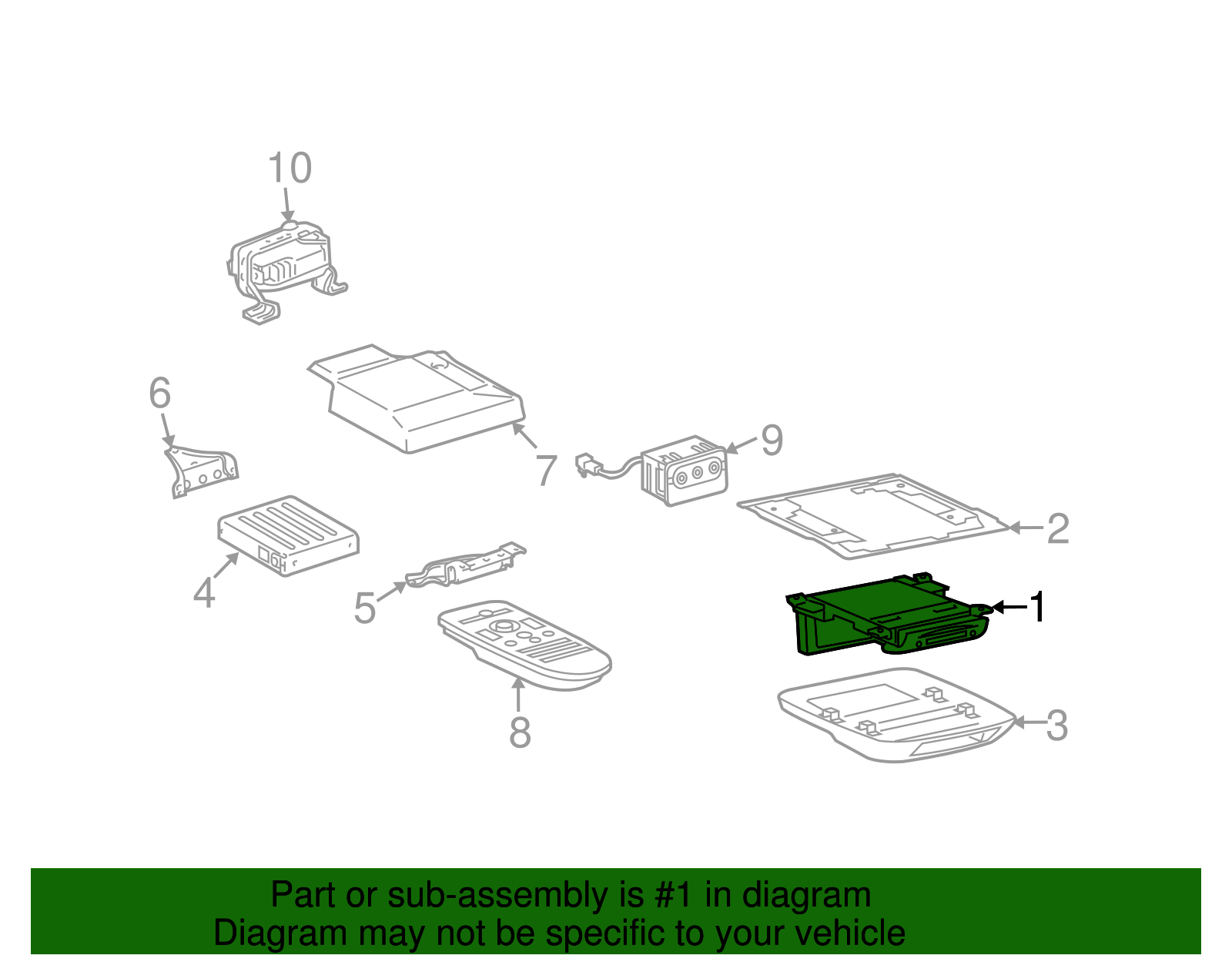 Display Unit - Toyota (86680-48020-A0)