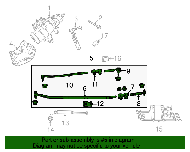 52122362AL Linkage Assembly 20032013 Mopar Mopar Factory Parts