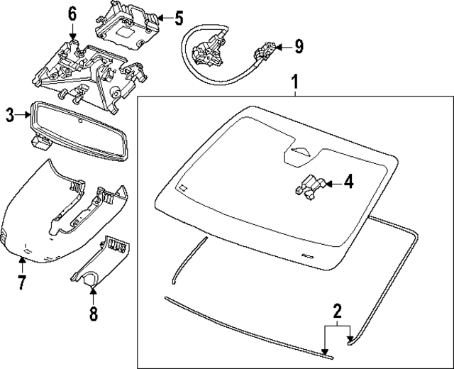 2023-2024 GM Night Vision Camera Bracket 85636583 | GM Parts Center
