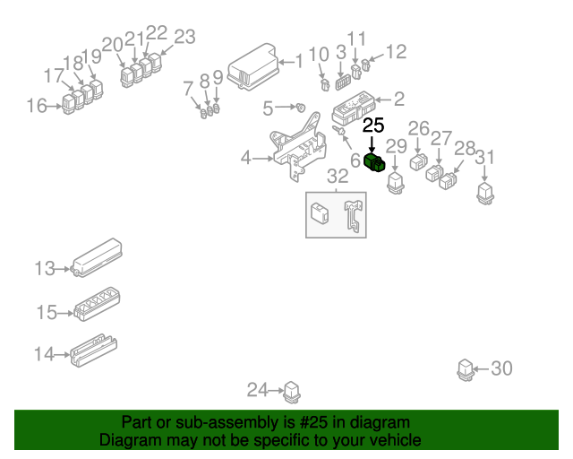 19932004 Nissan Ignition / Egi / A/c / Fan+ More Relay (blue) (s13 S14