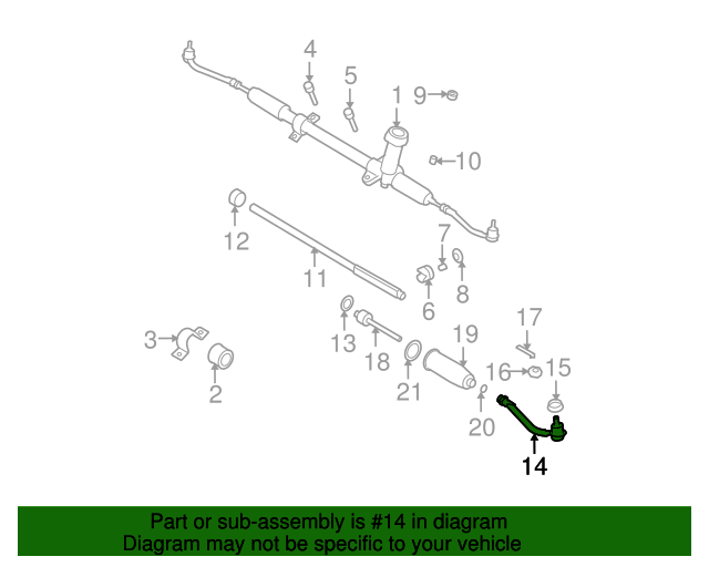 568202H090 Outer Tie Rod 20072012 Hyundai Elantra World OEM