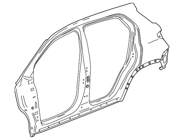 Rear Driver Side Wheelhouse Liner For 2013-2020 Buick Encore – LH Inner Fender – Black Plastic – Aftermarket