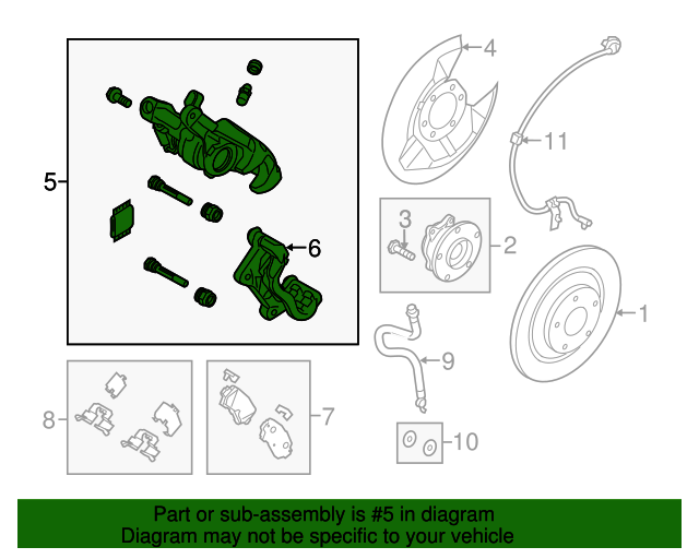 20142018 Mazda 3 Caliper Assembly B4Y72698ZD OEM Parts Online