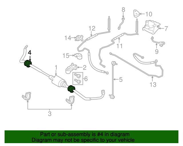 37116771932 20072019 BMW Stabilizer Bar Rubber Mount (37116771