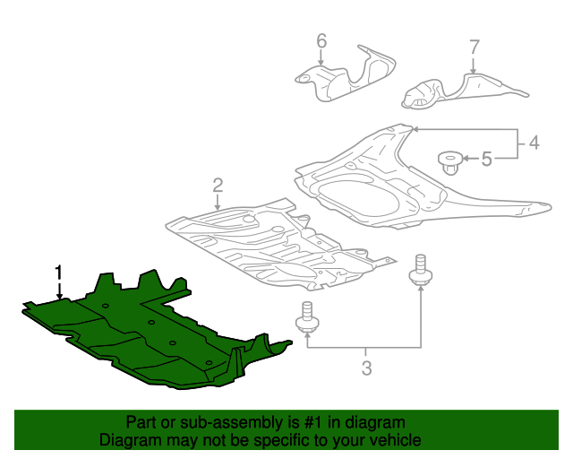5144050040 Splash Shield 20072012 Lexus LS460 Longo Lexus Parts