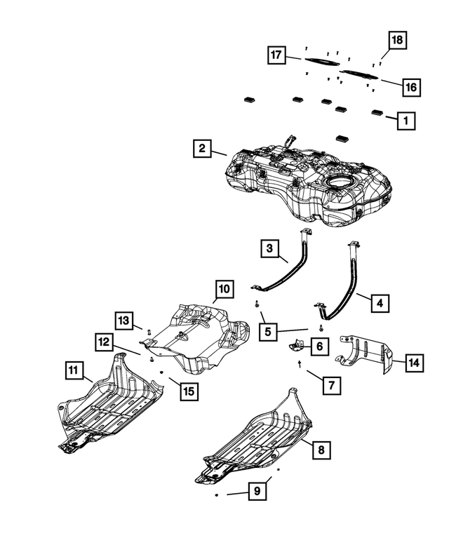 20172023 Jeep Compass Fuel Tank 68368222AE My Mopar Parts
