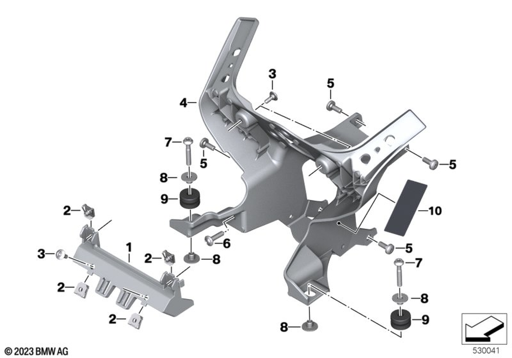 マガール 46638569783 - Trim Panel Bracket 2018-2025 BMW-Motorrad