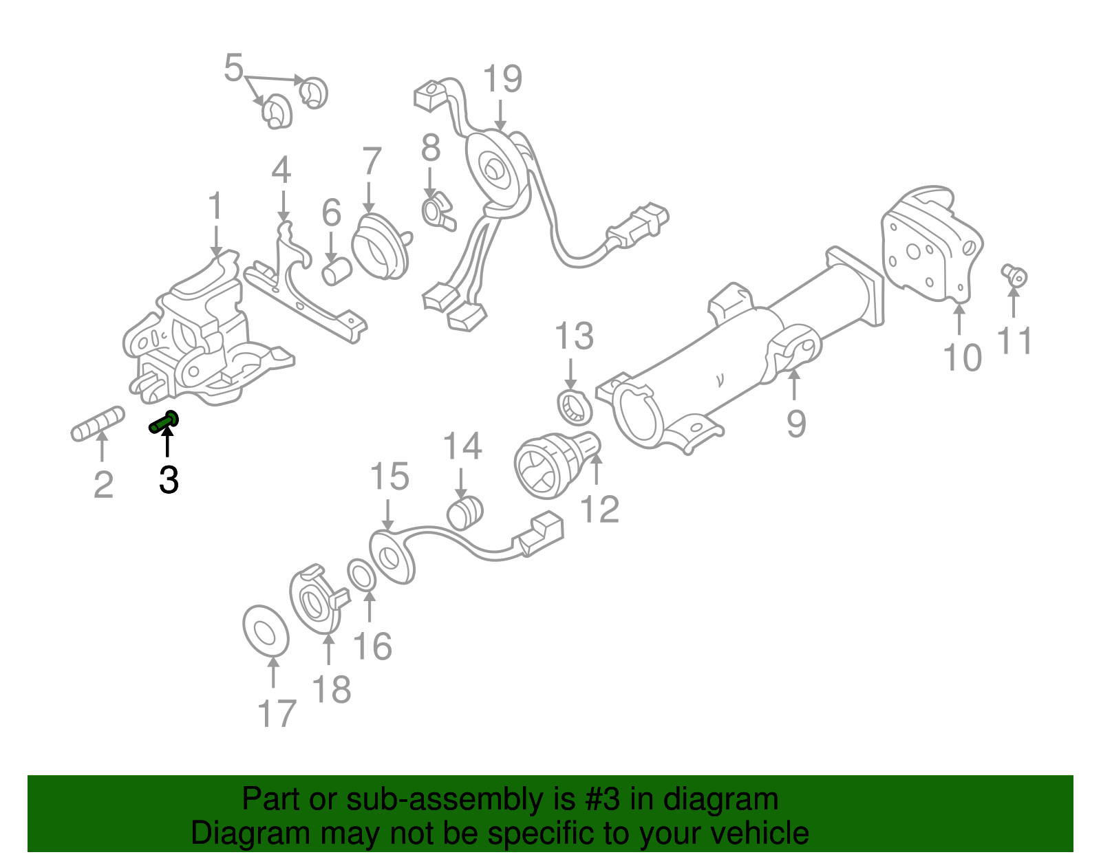 Steering Column Spring Guide - GM (26034561)